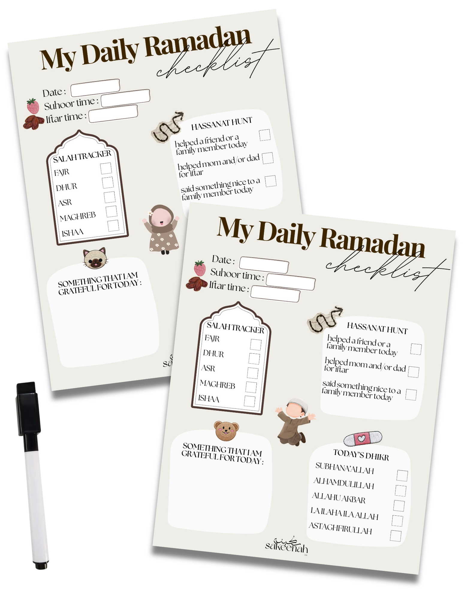 Ramadan Checklist - KIDS